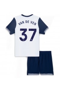 Tottenham Hotspur Micky van de Ven #37 Babytruitje Thuis tenue Kind 2024-25 Korte Mouw (+ Korte broeken)